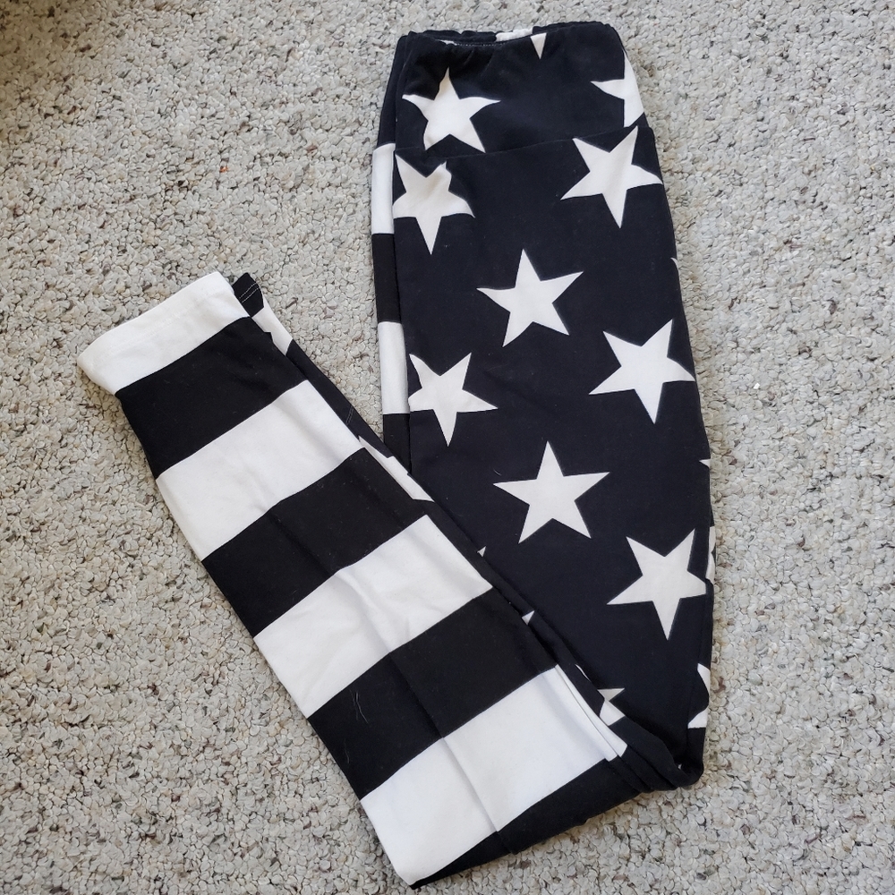 Stripes and Stars Lularoe Leggings